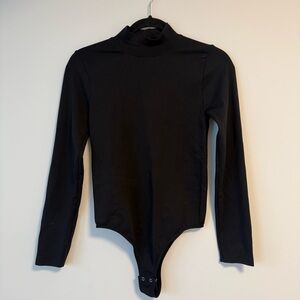 Dynamite Black Turtleneck Bodysuit